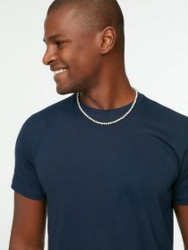 Футболки и поло Trendyol модель TMNSS21TS0808/Lacivert Футболки и поло Trendyol модель TMNSS21TS0808/Lacivert Фото