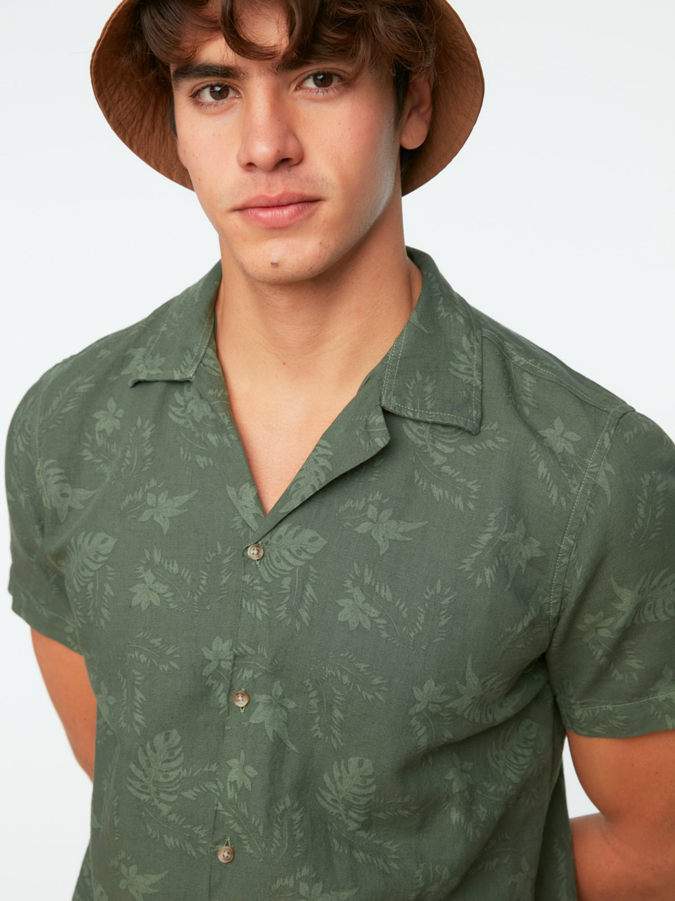 Рубашка Trendyol модель TMNSS20GO0443/Haki Фото