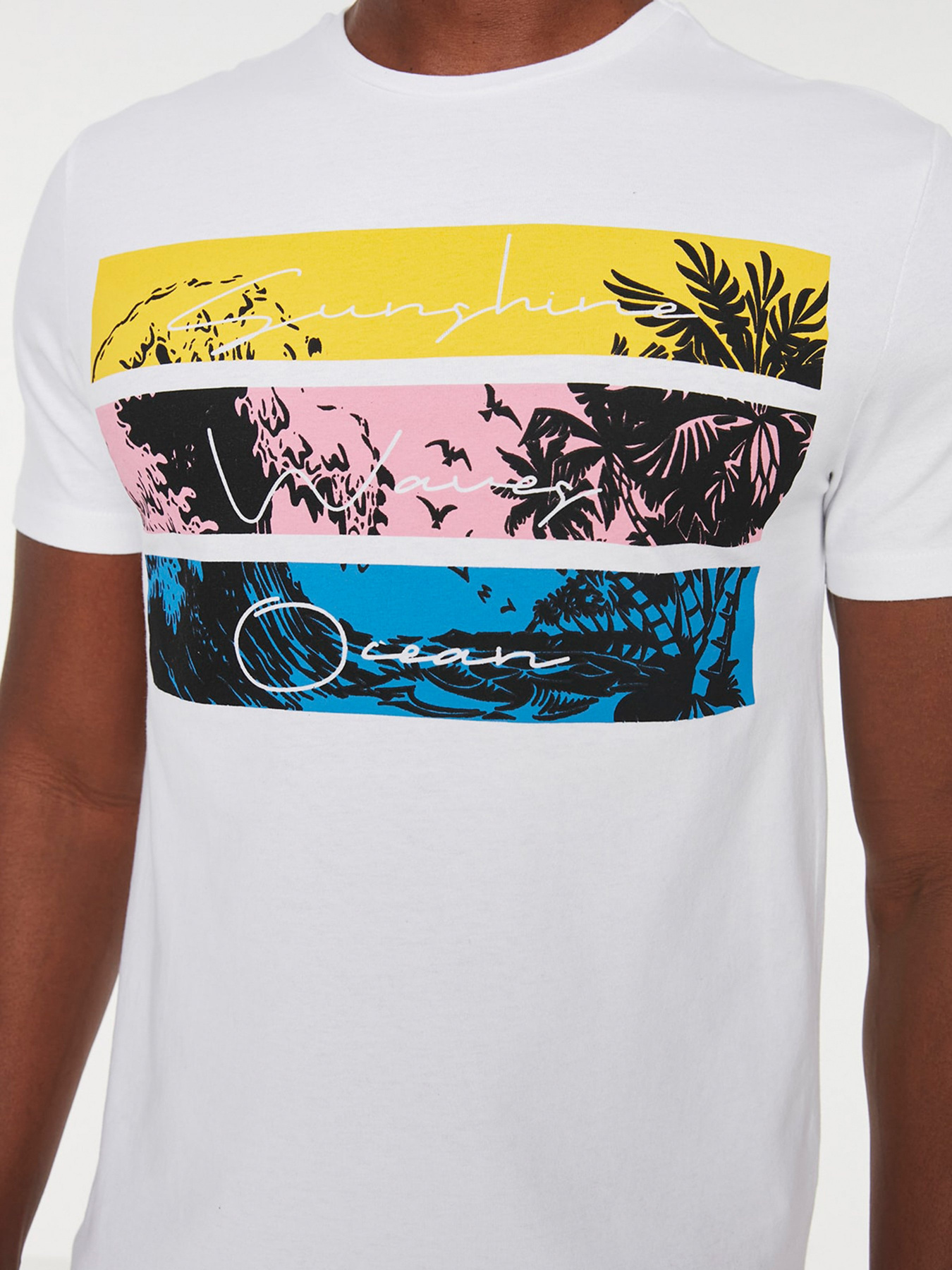 Футболка Trendyol модель TMNSS20TS0639/Beyaz Фото