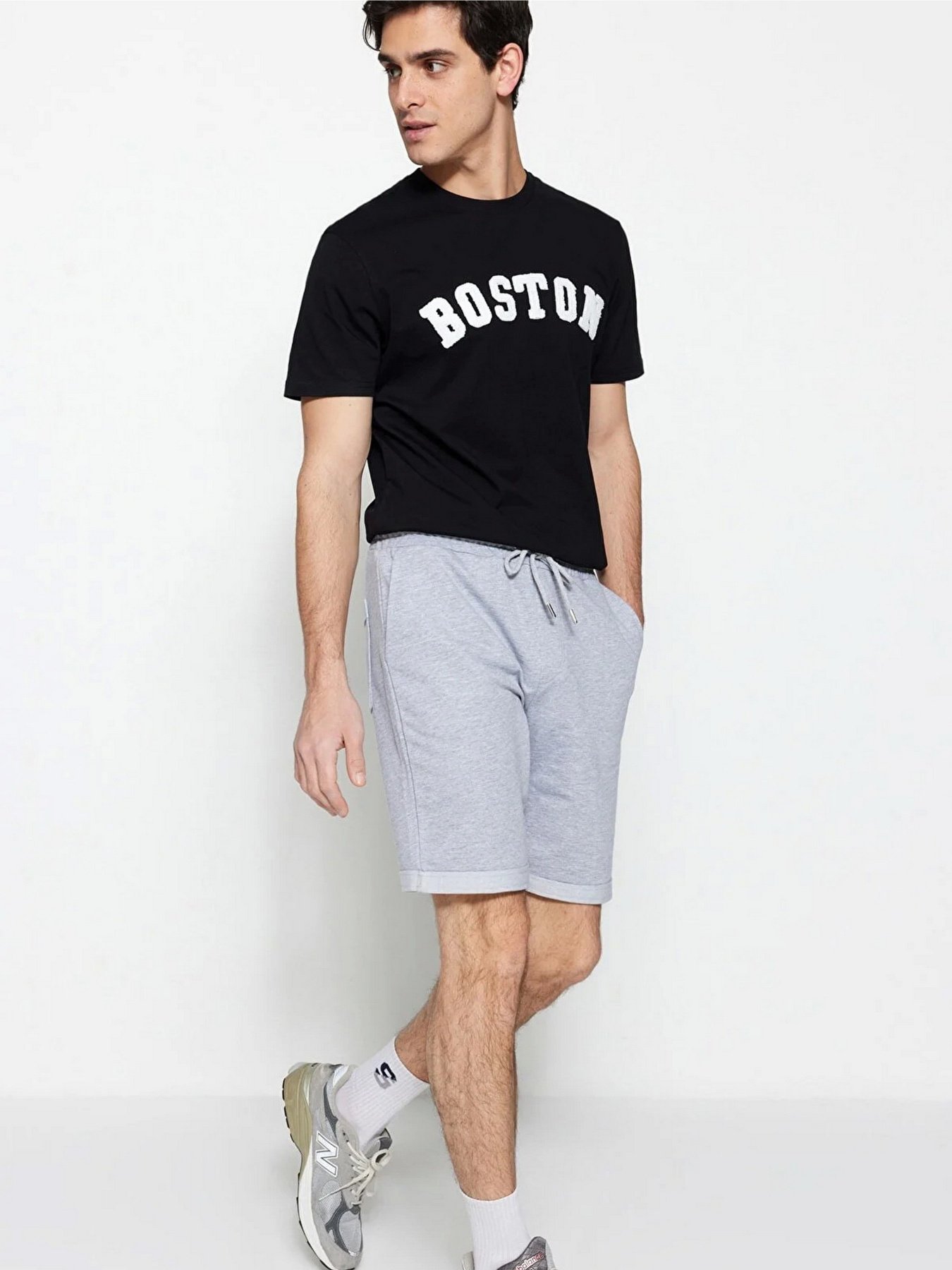 Шорты Trendyol модель TMNSS21SR0046/Gri Фото