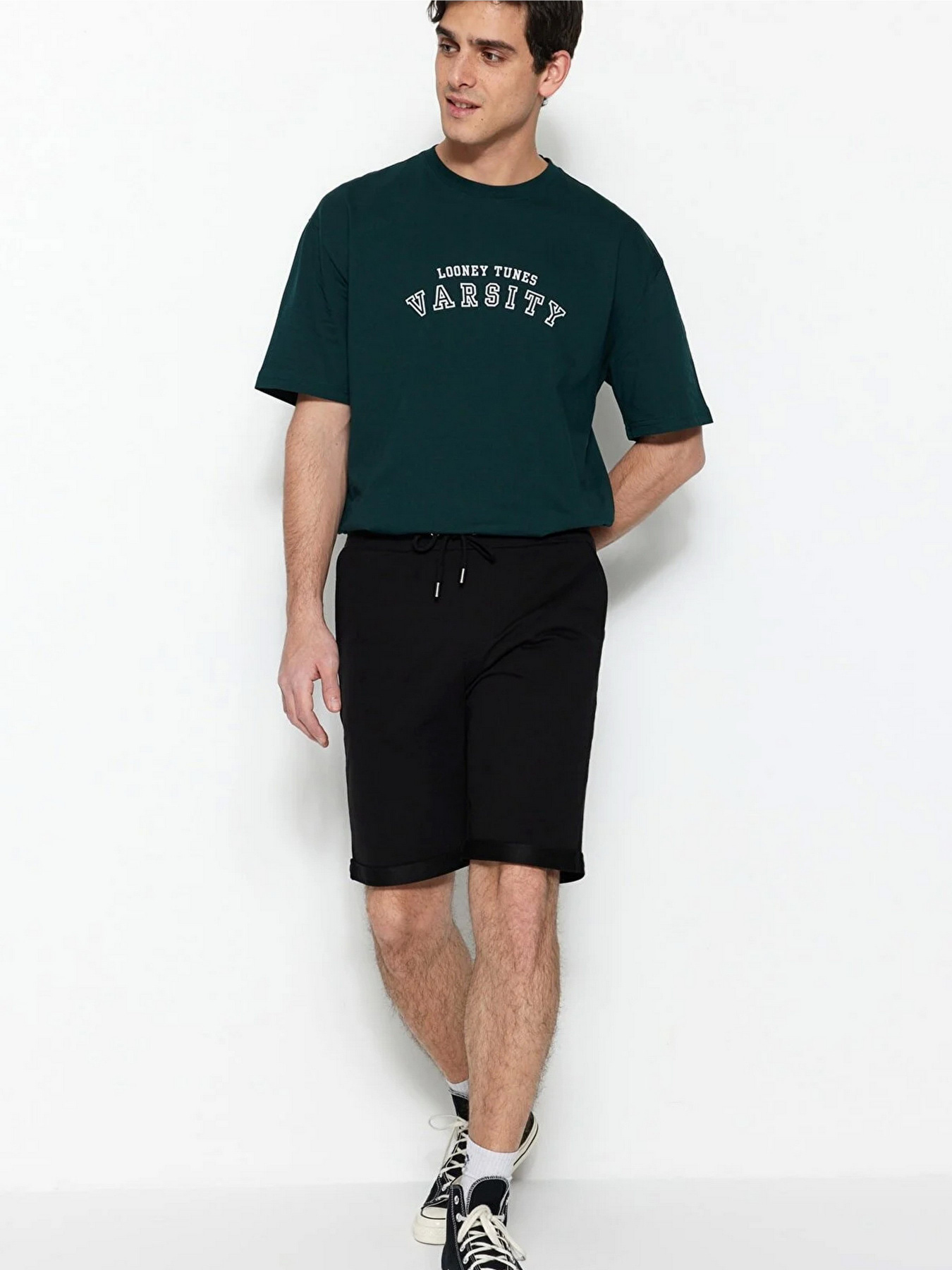 Повсякденні шорти Trendyol модель TMNSS21SR0046/Siyah Фото