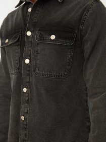 Джинсова куртка Trendyol модель TMNSS22CE0028/Antrasit Джинсова куртка Trendyol модель TMNSS22CE0028/Antrasit Фото