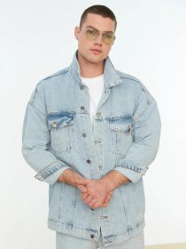 Джинсова куртка Trendyol модель TMNSS22CE0160/Indigo Фото