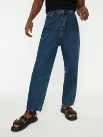 Широкі джинси Trendyol модель TMNSS22JE0229/Indigo Фото
