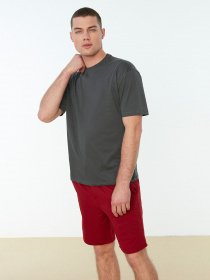 Футболки і поло Trendyol модель TMNSS22TS0273/Antrasit Футболки і поло Trendyol модель TMNSS22TS0273/Antrasit Фото