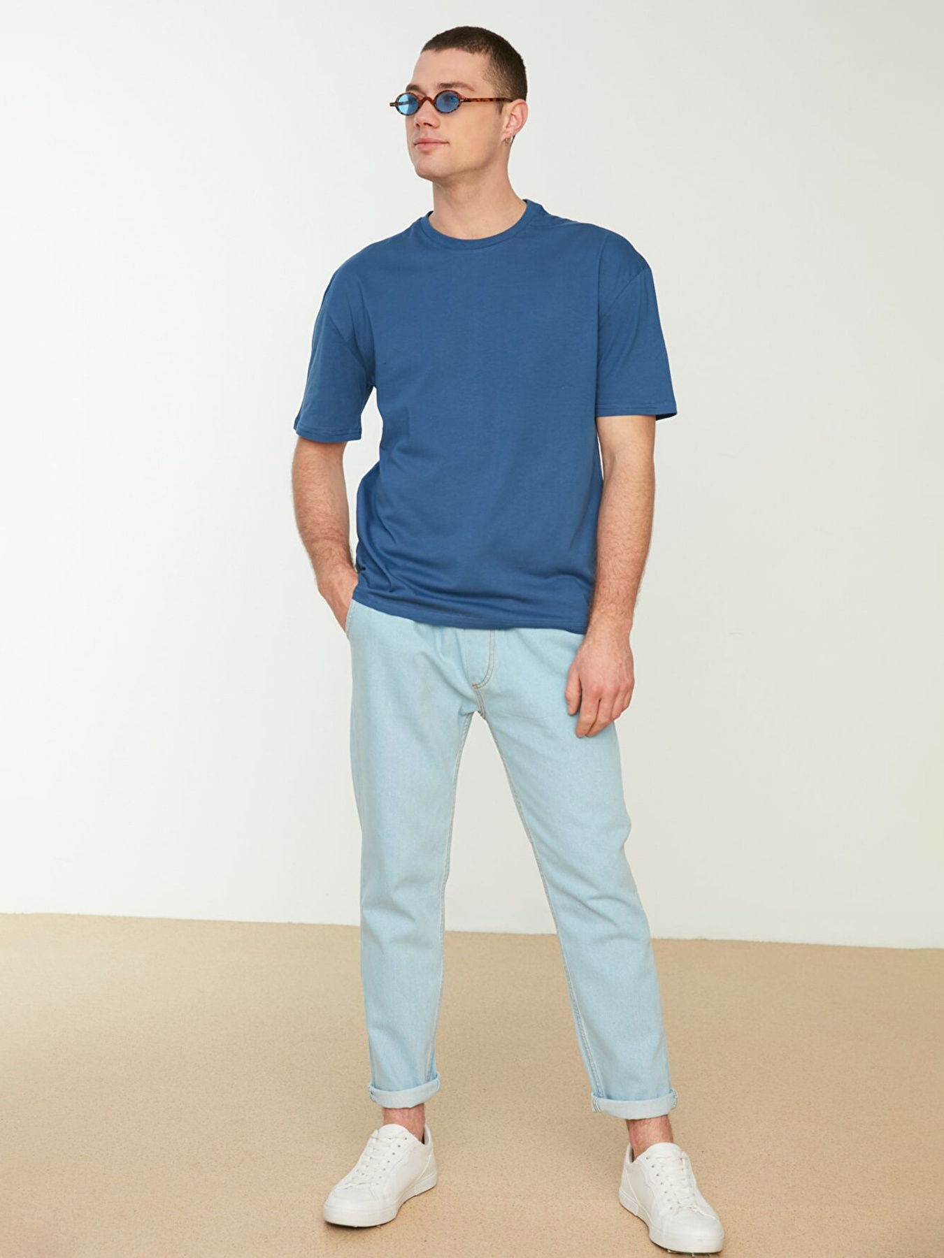 Футболки и поло Trendyol модель TMNSS22TS0273/Indigo Фото