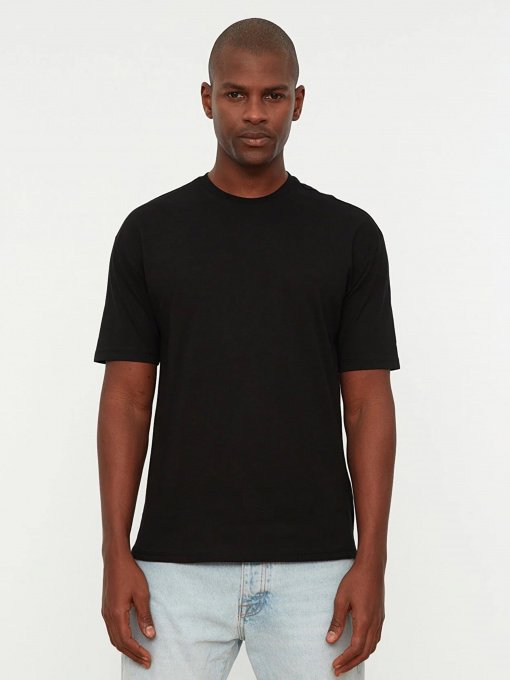 Футболки и поло Trendyol модель TMNSS22TS0273/Siyah Фото