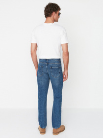 Прямі джинси Trendyol модель TMNAW22JE0508/Mavi Прямі джинси Trendyol модель TMNAW22JE0508/Mavi Фото