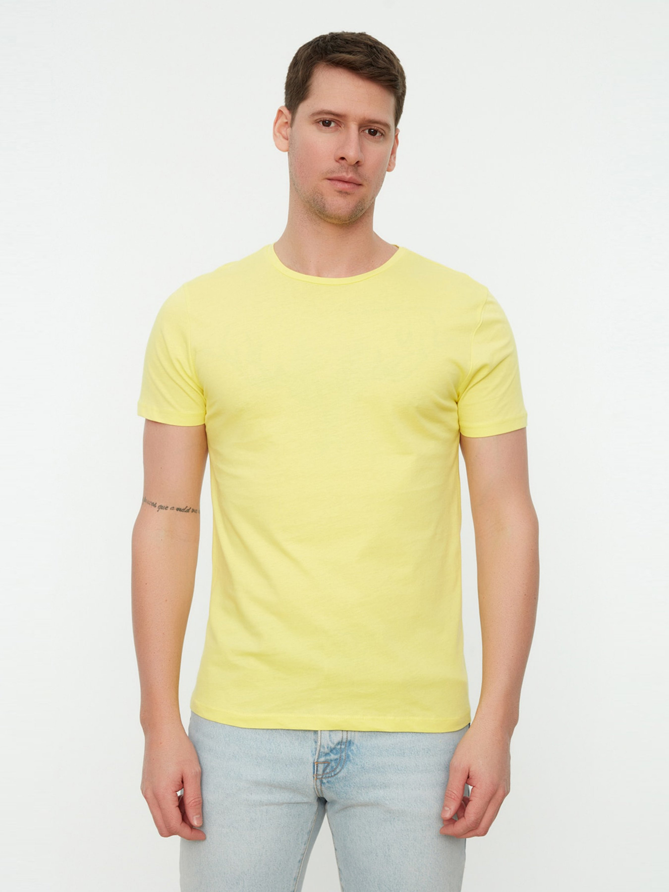 Футболка Trendyol модель TMNSS19BO0001/Sari Фото