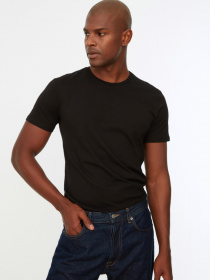 Футболка Trendyol модель TMNSS19BO0001/Siyah Фото