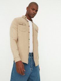 Рубашка Trendyol модель TMNSS20GO0104/Bej Фото