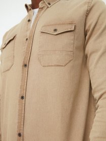 Рубашка Trendyol модель TMNSS20GO0104/Bej Фото