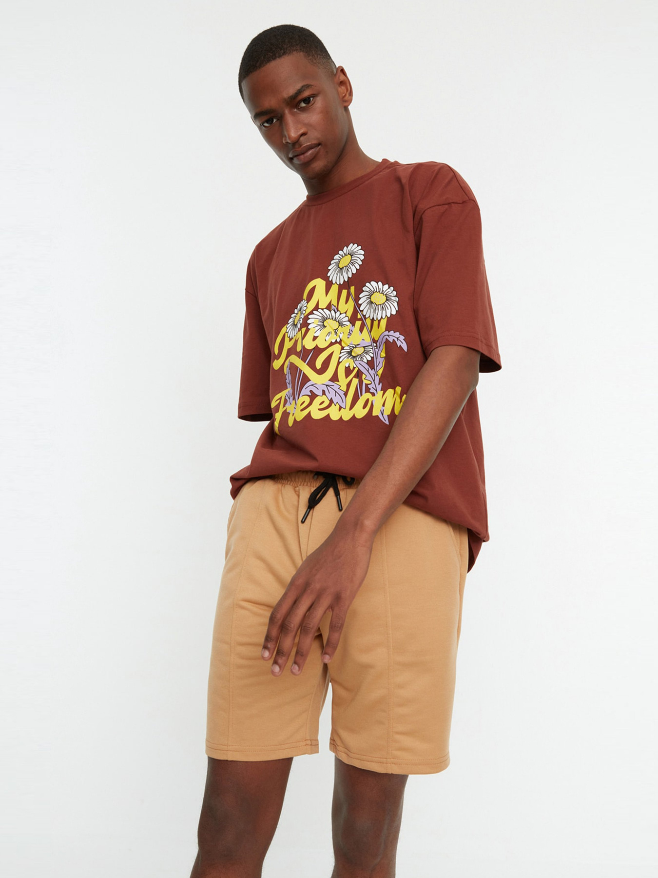 Шорты Trendyol модель TMNSS20SR0070/Camel Фото