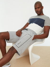 Шорти Trendyol модель TMNSS20SR0163/Gri Шорти Trendyol модель TMNSS20SR0163/Gri Фото