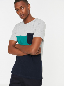 Футболка Trendyol модель TMNSS20TS0008/Gri Футболка Trendyol модель TMNSS20TS0008/Gri Фото