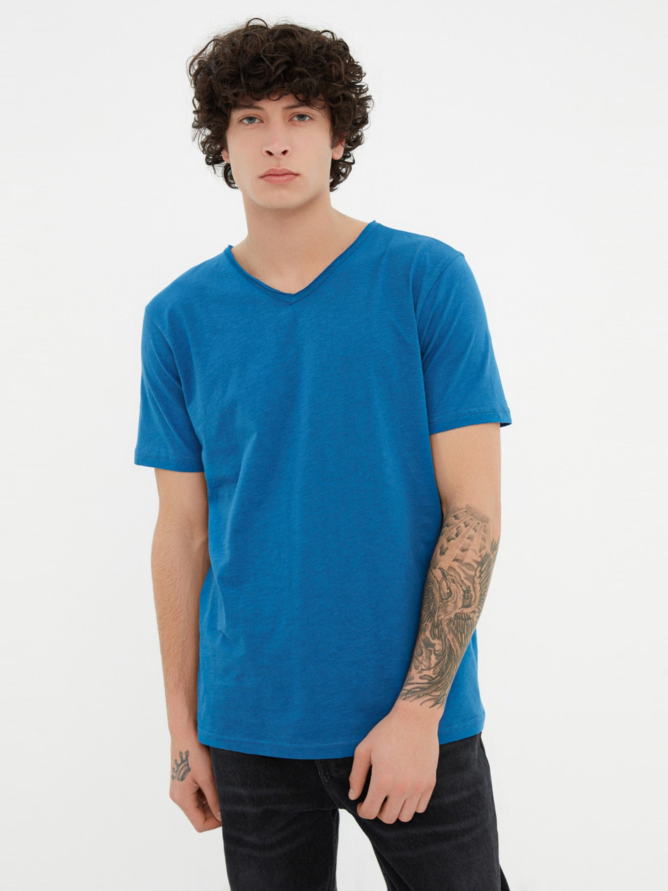 Футболка Trendyol модель TMNSS20TS0035/Indigo Фото