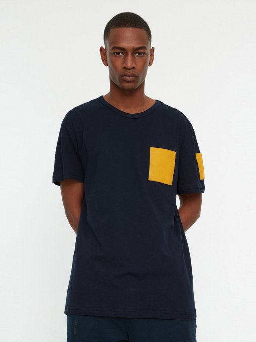 Футболка Trendyol модель TMNSS20TS1492/Lacivert Фото