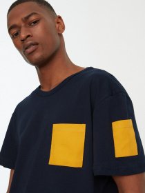 Футболка Trendyol модель TMNSS20TS1492/Lacivert Фото