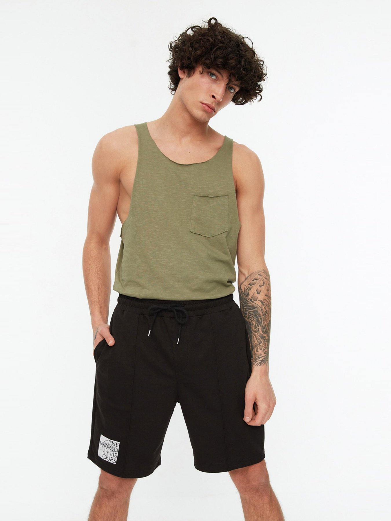 Шорти Trendyol модель TMNSS21SR0212/Siyah Фото