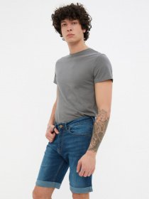 Шорты джинсовые Trendyol модель TMNSS21SR0486/Lacivert Фото