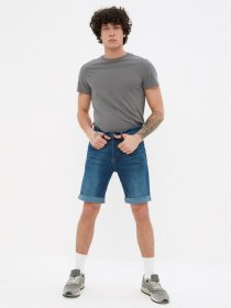 Джинсові шорти Trendyol модель TMNSS21SR0486/Lacivert Джинсові шорти Trendyol модель TMNSS21SR0486/Lacivert Фото