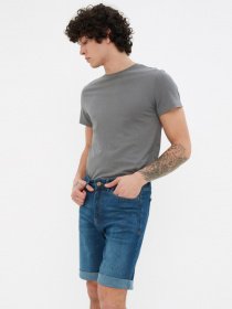 Джинсові шорти Trendyol модель TMNSS21SR0486/Lacivert Джинсові шорти Trendyol модель TMNSS21SR0486/Lacivert Фото