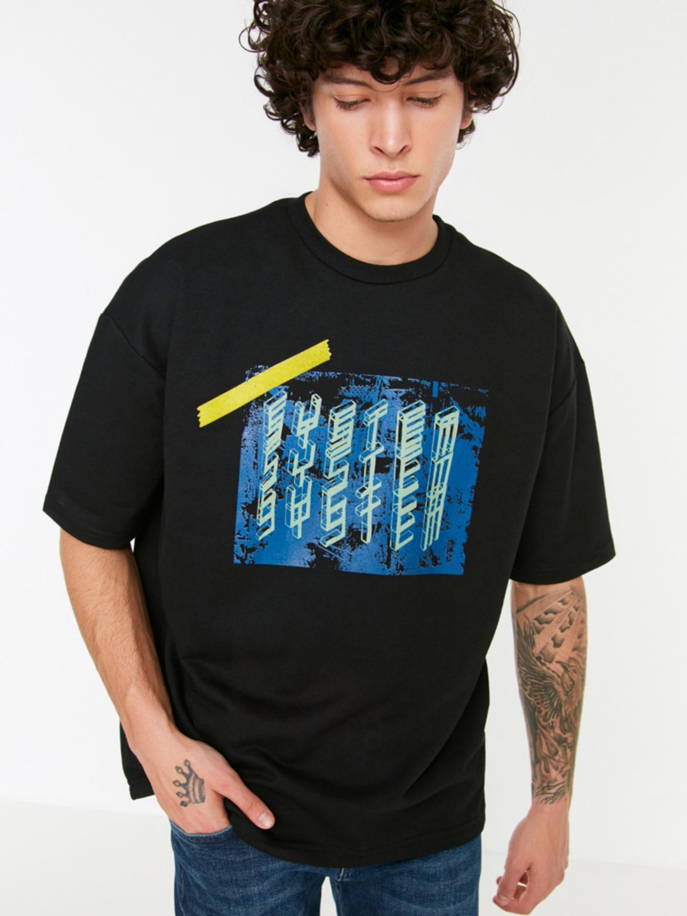 Футболка Trendyol модель TMNSS21SW0239/Siyah Фото