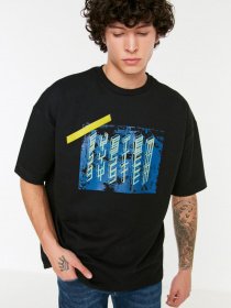 Футболка Trendyol модель TMNSS21SW0239/Siyah Фото