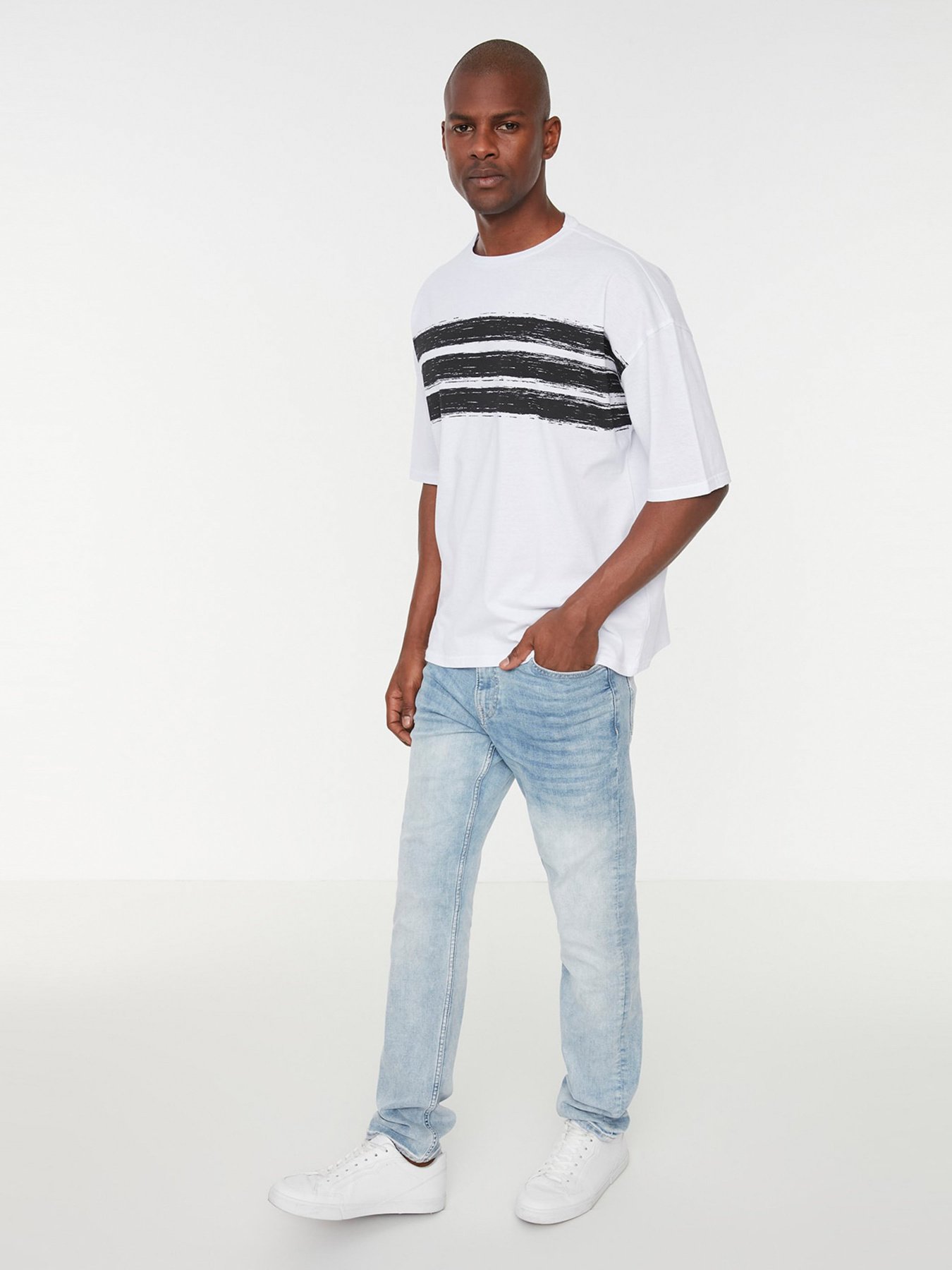 Футболка Trendyol модель TMNSS21TS1090/Beyaz Фото