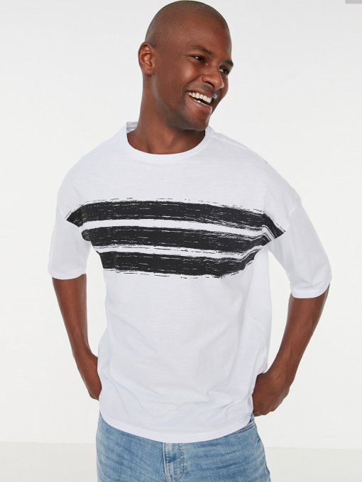 Футболка Trendyol модель TMNSS21TS1090/Beyaz Фото