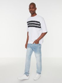 Футболка Trendyol модель TMNSS21TS1090/Beyaz Фото