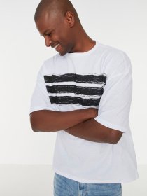 Футболка Trendyol модель TMNSS21TS1090/Beyaz Фото