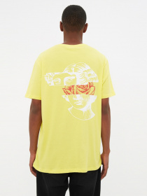 Футболка Trendyol модель TMNSS21TS3209/Sari Фото