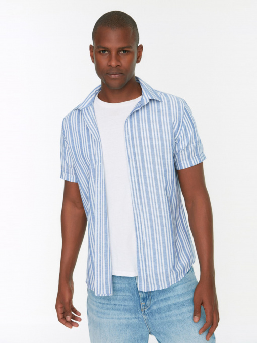 Сорочка повсякденна Trendyol модель TMNSS22GO0269/Mavi Фото