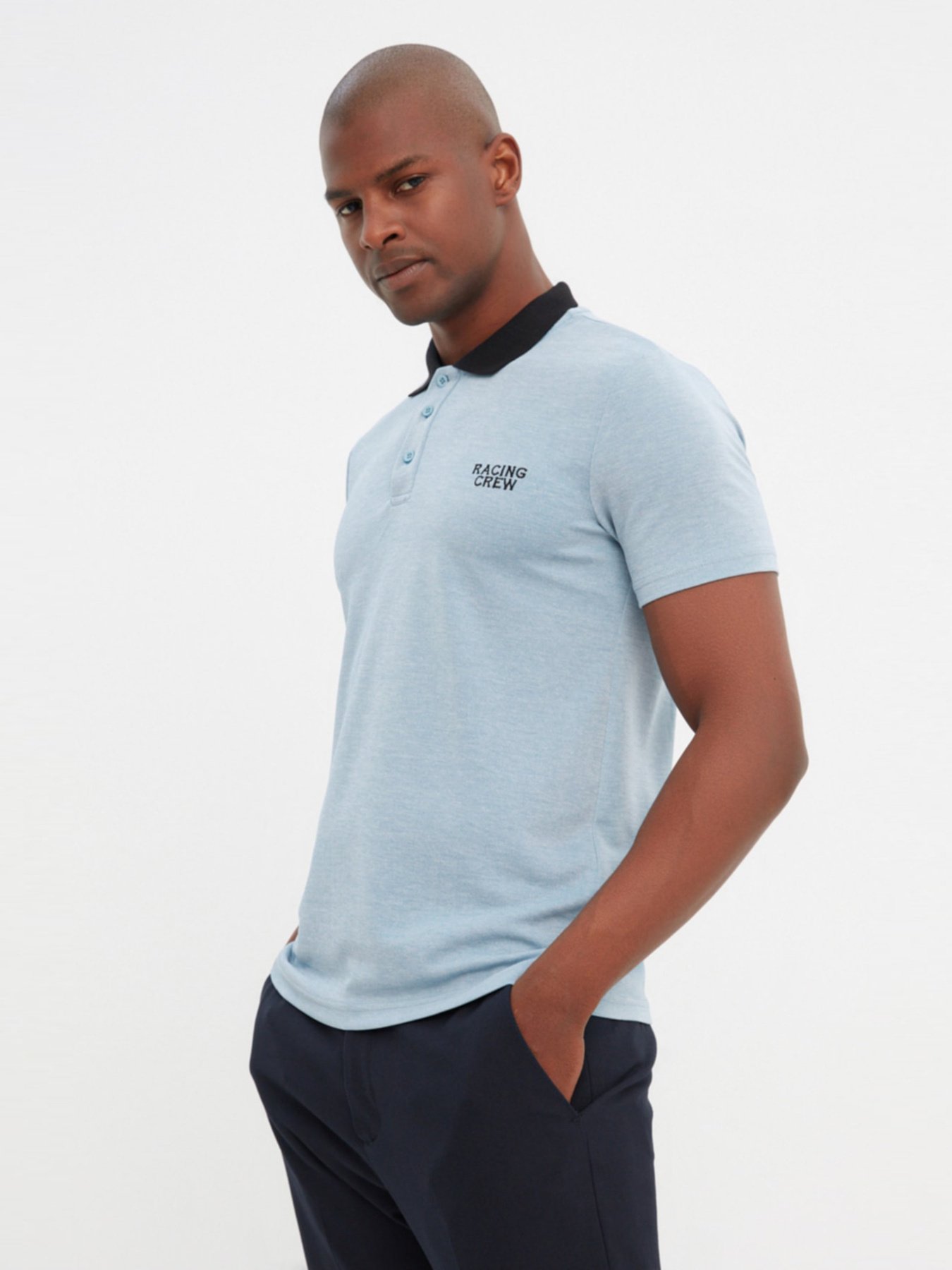 Поло Trendyol модель TMNSS22PO00002/Gri Поло Trendyol модель TMNSS22PO00002/Gri Фото