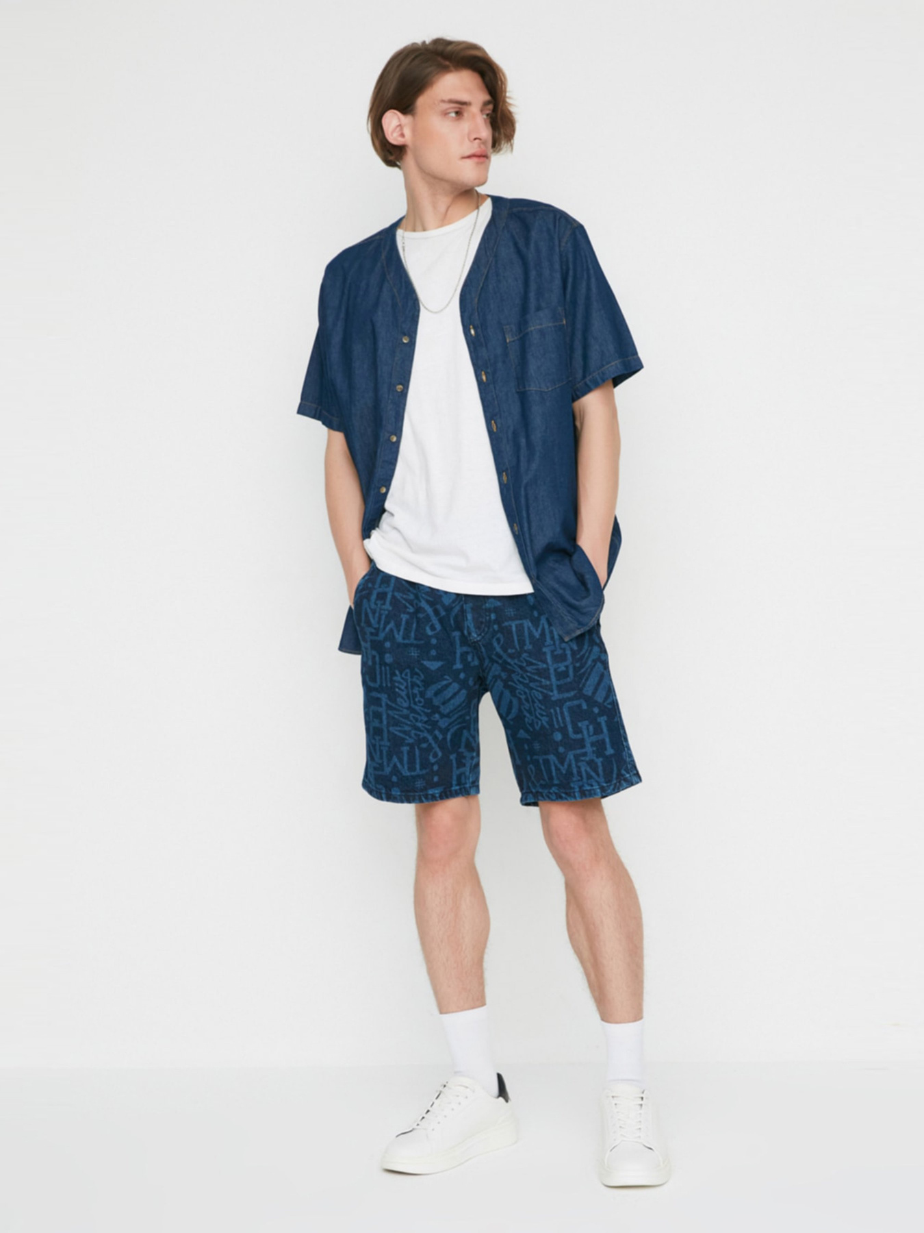 Шорти Trendyol модель TMNSS22SR0558/Lacivert Фото