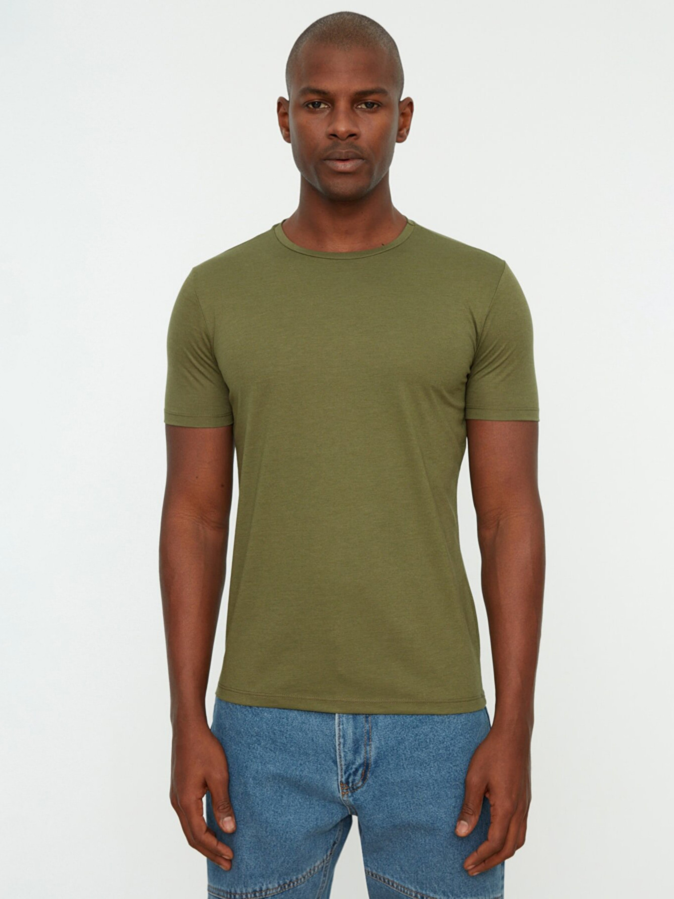 Футболка Trendyol модель TMNSS22TS0270/Haki Фото