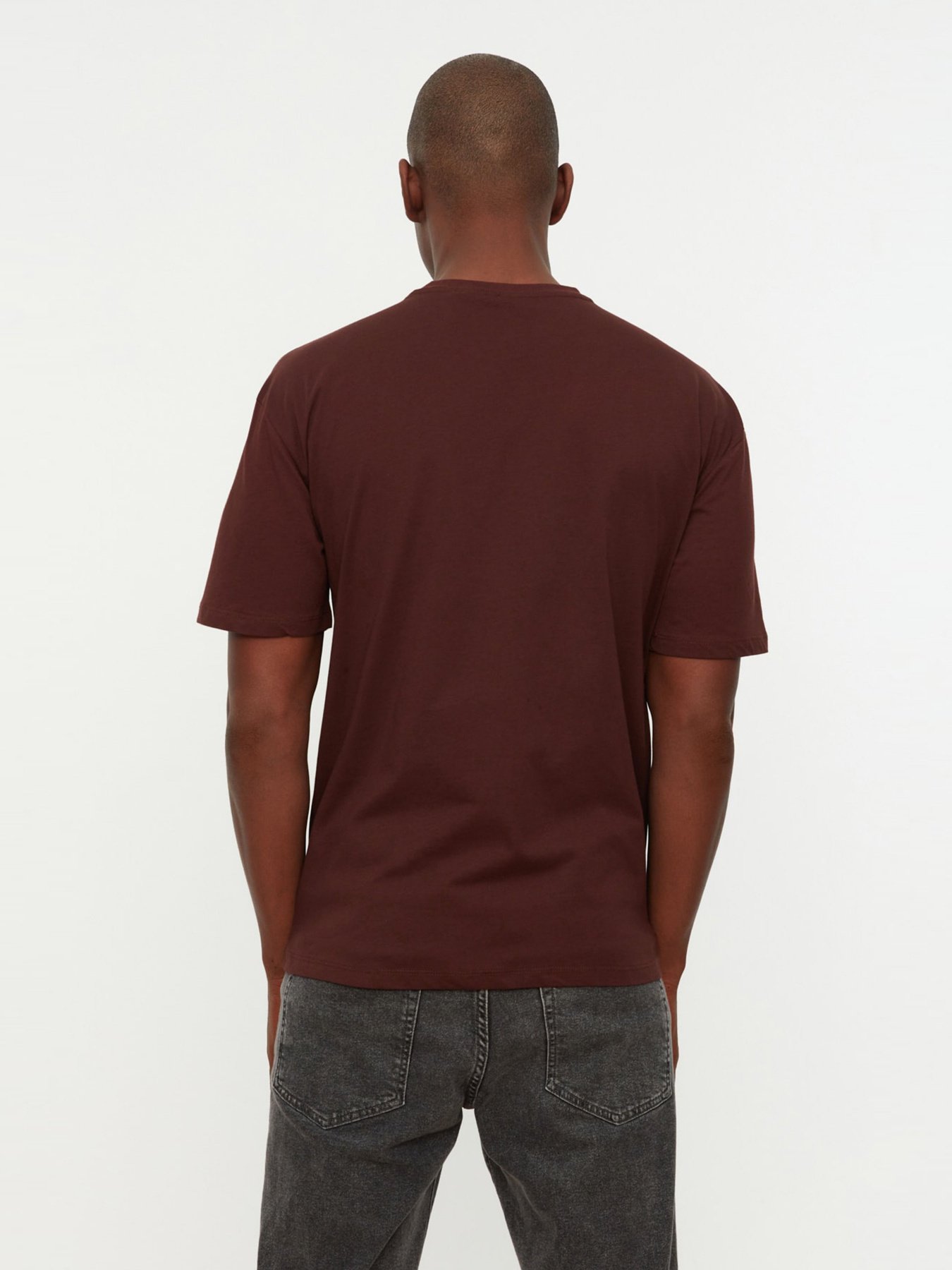 Футболка Trendyol модель TMNSS22TS0273/Kahverengi Фото