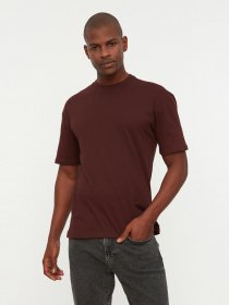 Футболка Trendyol модель TMNSS22TS0273/Kahverengi Фото