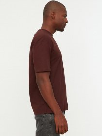 Футболка Trendyol модель TMNSS22TS0273/Kahverengi Фото
