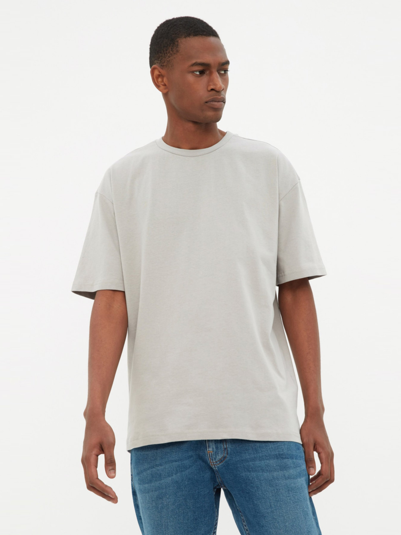 Футболка Trendyol модель TMNSS22TS0274/Gri Фото