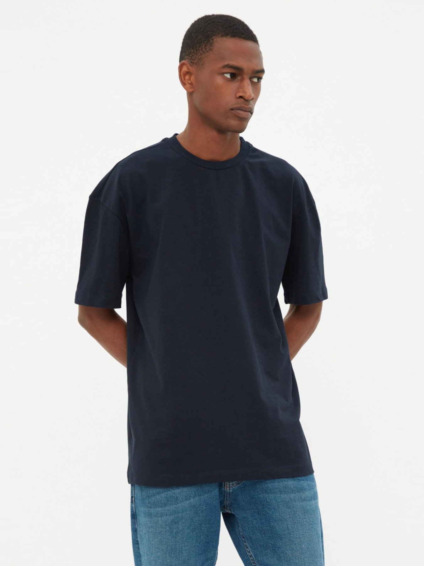 Футболка Trendyol модель TMNSS22TS0274/Lacivert Фото