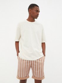 Футболка Trendyol модель TMNSS22TS0280/Ekru Фото