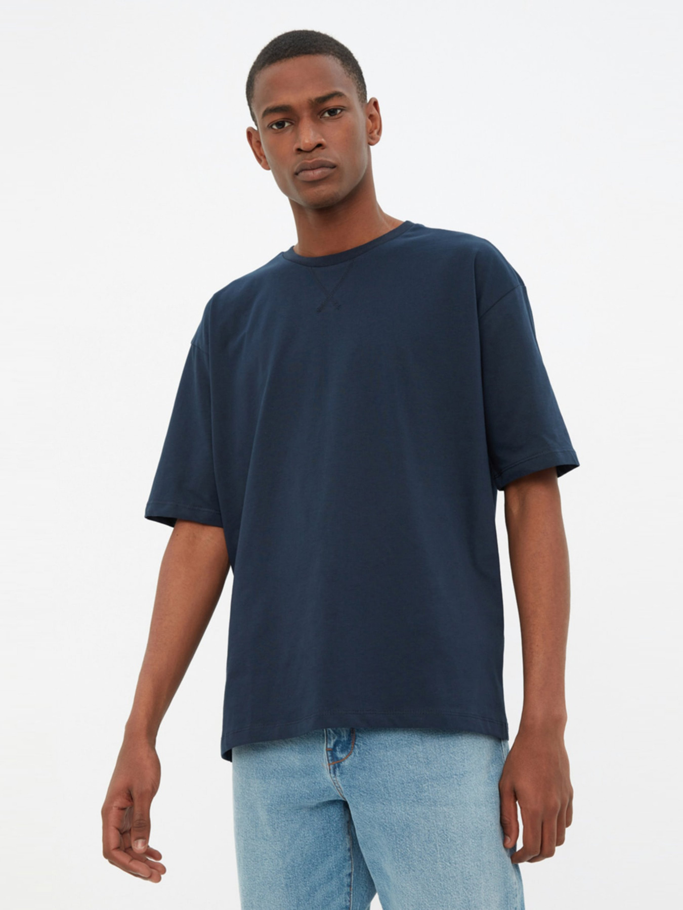 Футболка Trendyol модель TMNSS22TS0280/Lacivert Фото