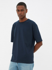 Футболка Trendyol модель TMNSS22TS0280/Lacivert Фото
