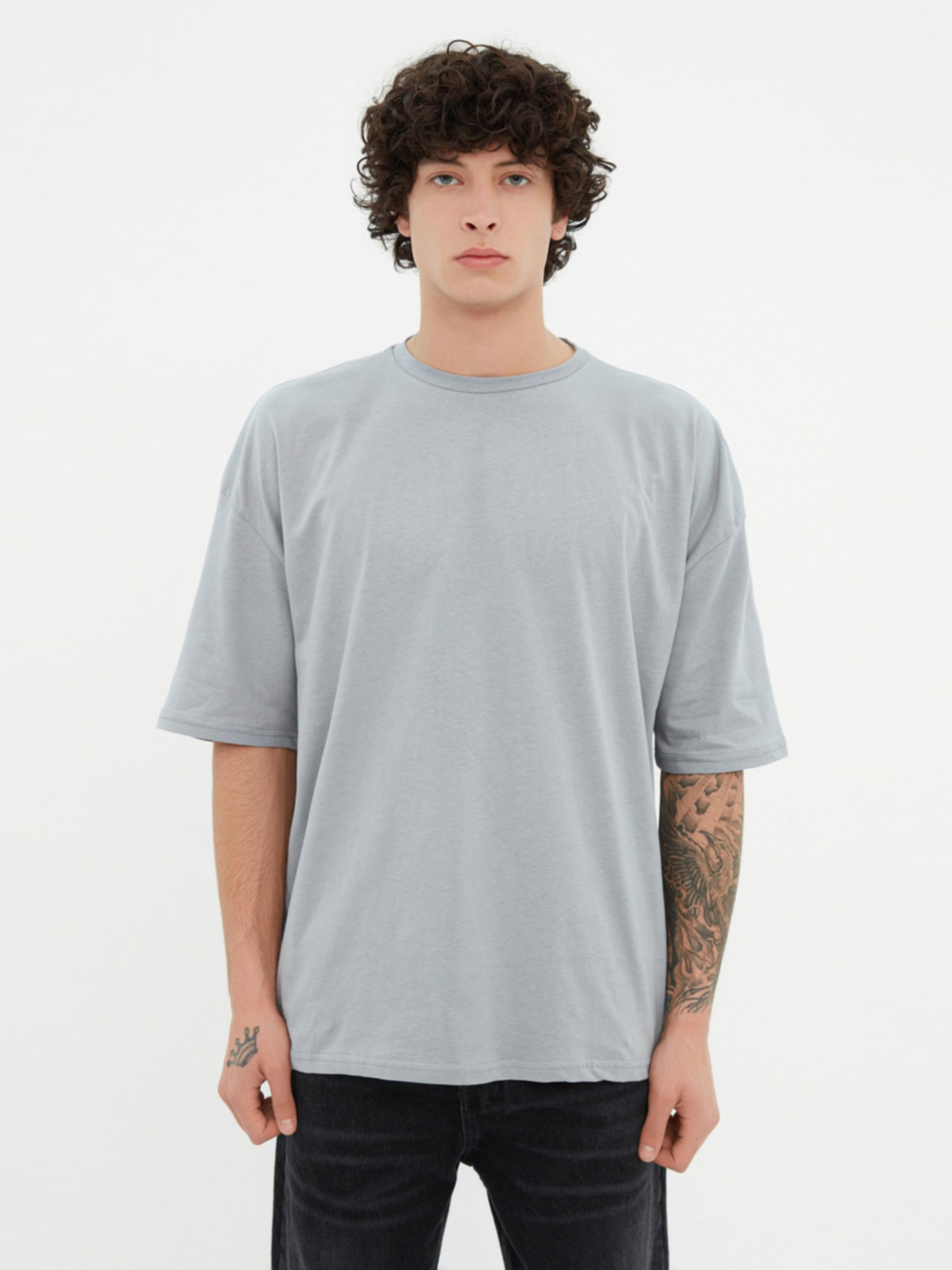 Футболка Trendyol модель TMNSS22TS0318/Gri Фото