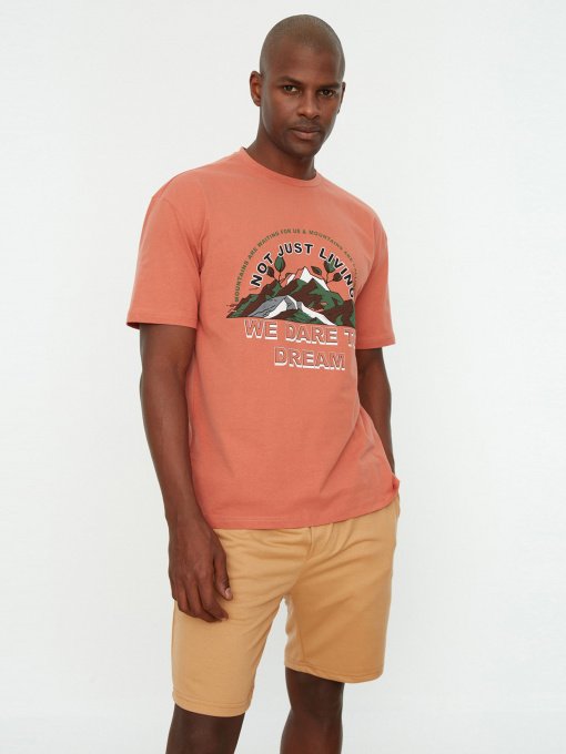 Футболка Trendyol модель TMNSS22TS1210/Kiremit Фото