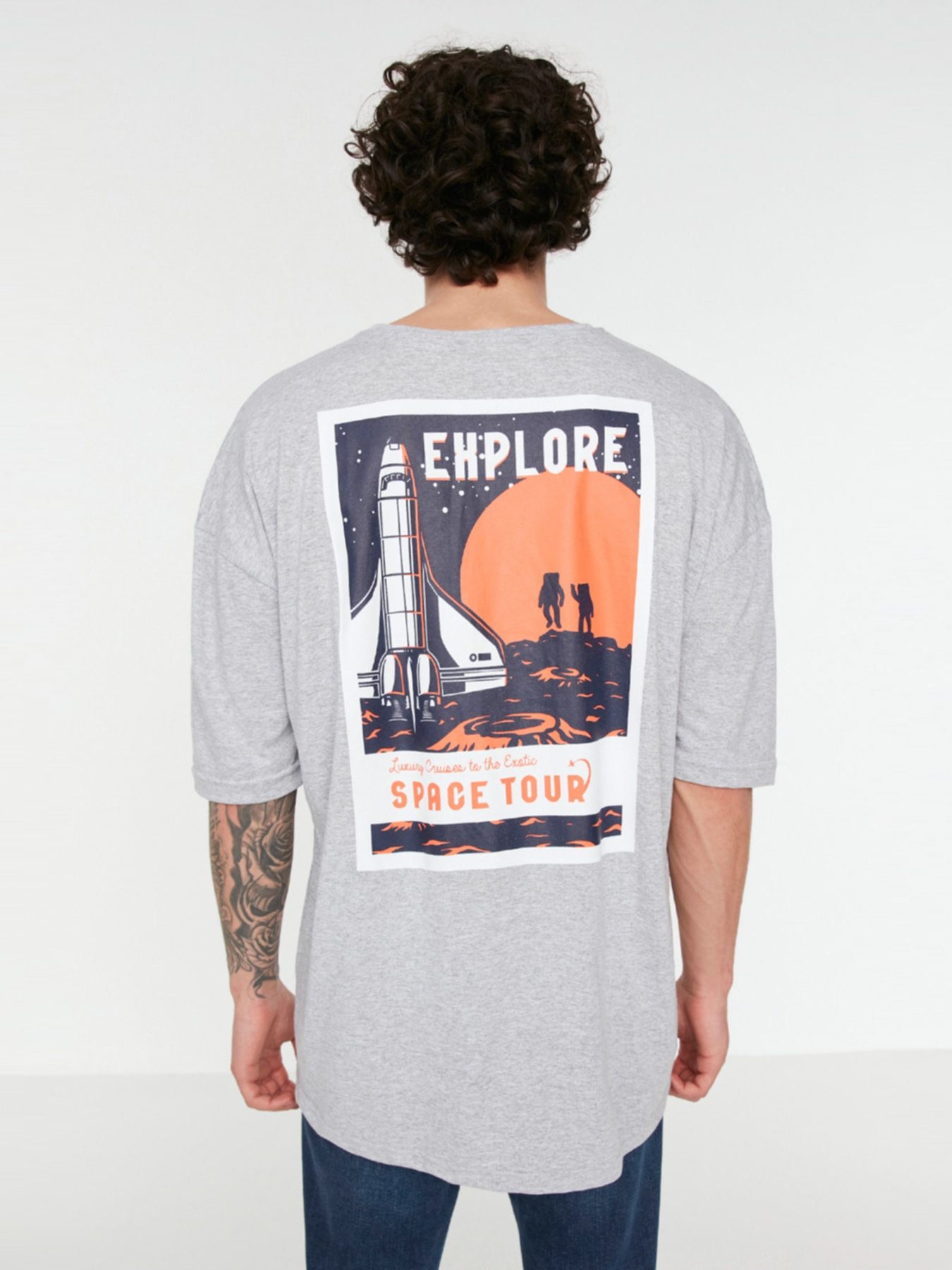 Футболка Trendyol модель TMNSS22TS2098/Gri Фото