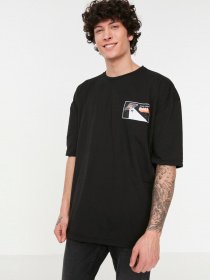 Футболка Trendyol модель TMNSS22TS2098/Siyah Фото