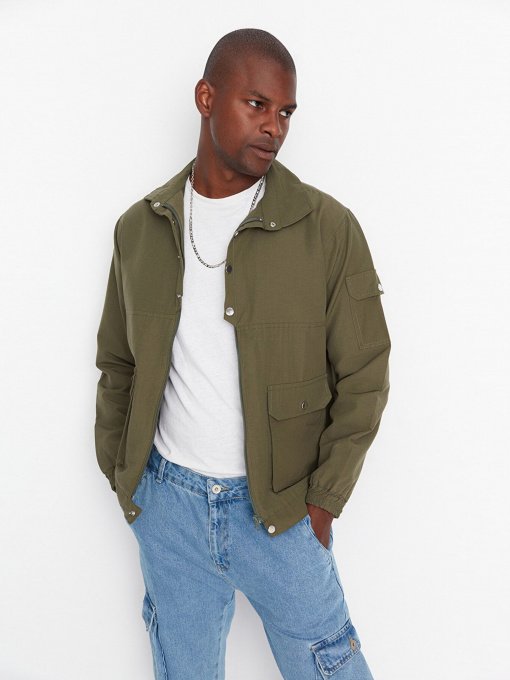 Демисезонная куртка Trendyol модель TMNAW22MO0241/Haki Фото